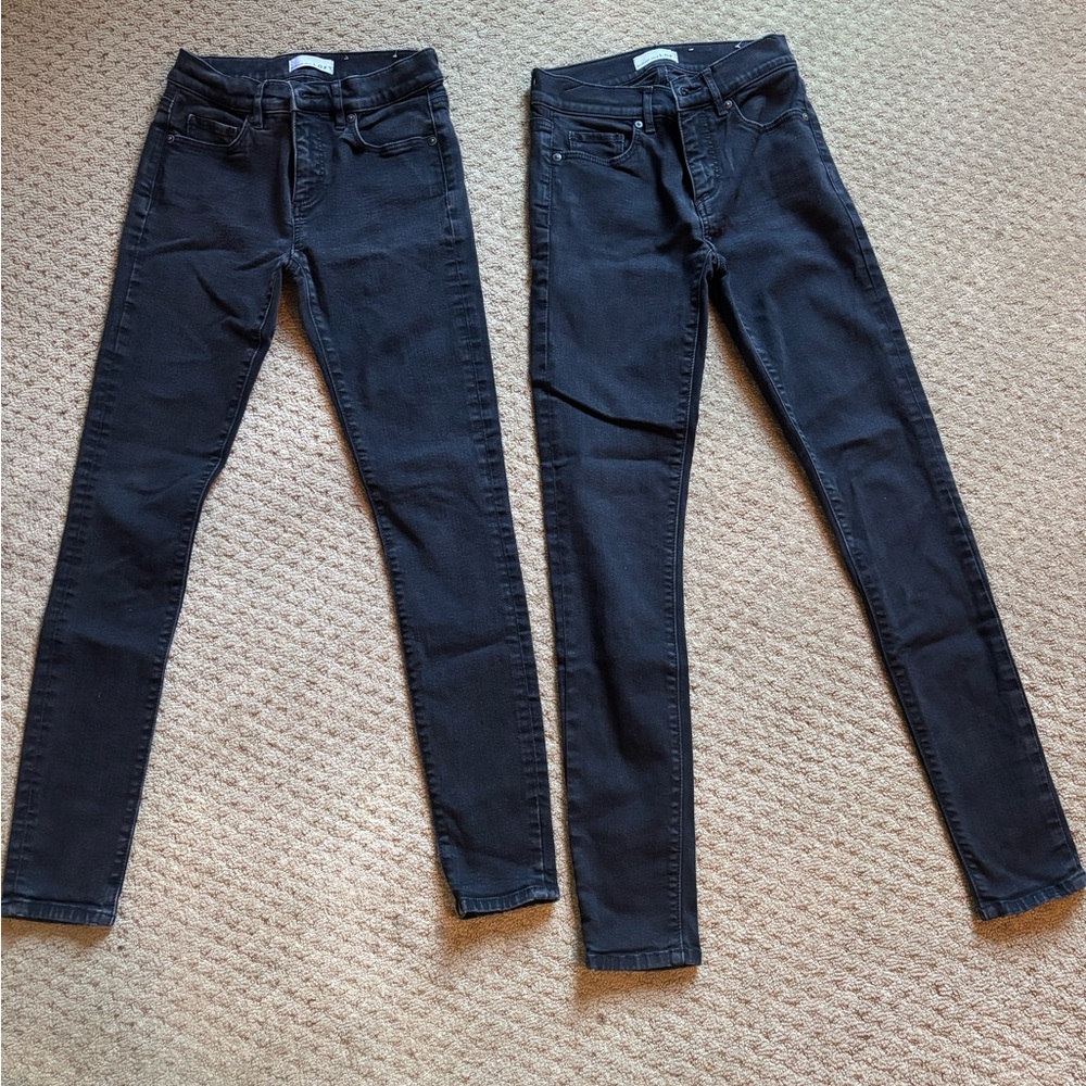 Loft Black Skinny Jeans Sz 00/24